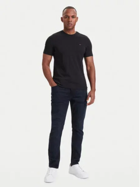 Tommy Jeans Majica bež / crna bijela