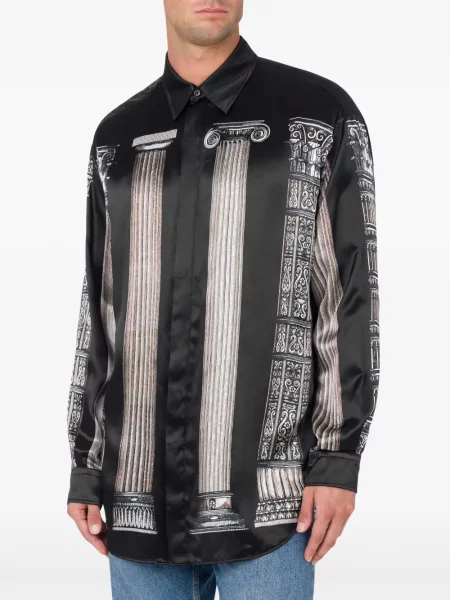 Cămașă Moschino cu imagine negru