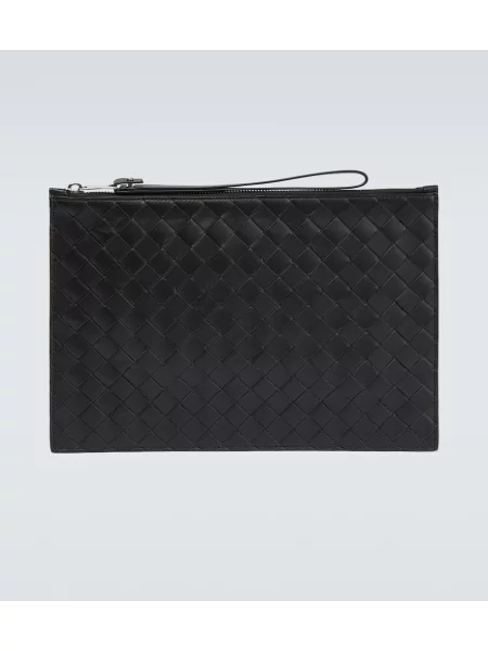 Geantă Bottega Veneta din piele mari negru