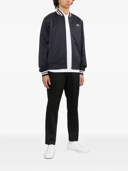 Geacă bomber Fred Perry cu broderie albastru