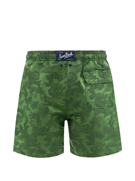 Slip de baie Mc2 Saint Barth cu model camuflaj verde