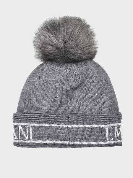 Шапка Emporio Armani сіра