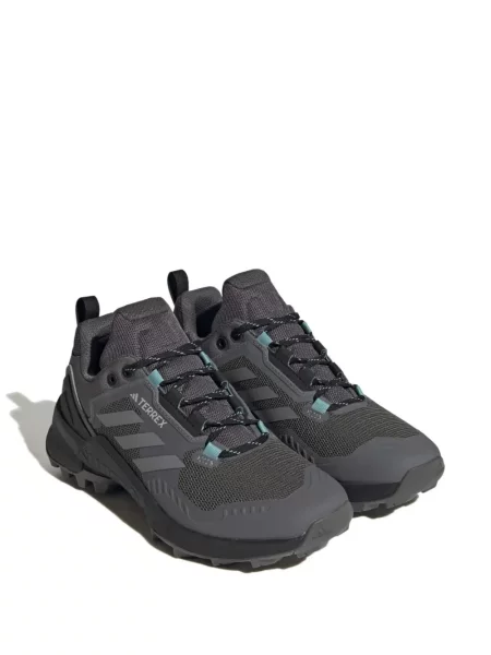 Pruhované trekkingové lněné tenisky Adidas UltraBoost šedé