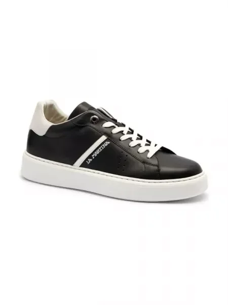 La Martina De piele sneakers negru