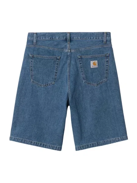 Szorty jeansowe Carhartt Wip z kamieniami niebieskie