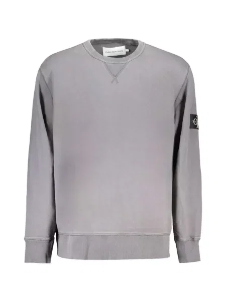Pulover Calvin Klein cu autograf gri