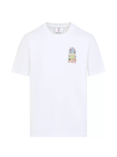 Тениска Casablanca с принт бяло