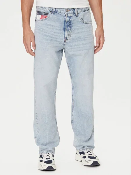 Tommy Jeans Jeans hlače Otis Straight Fit modra