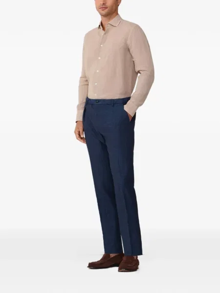 Pantaloni Hackett London melange albastru