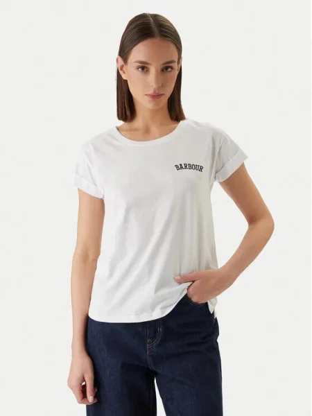 Barbour Tricou Bede alb