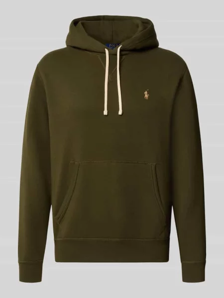 Bluza z kapturem o kroju regular fit z mieszanki bawełny Polo Ralph Lauren oliwkowa
