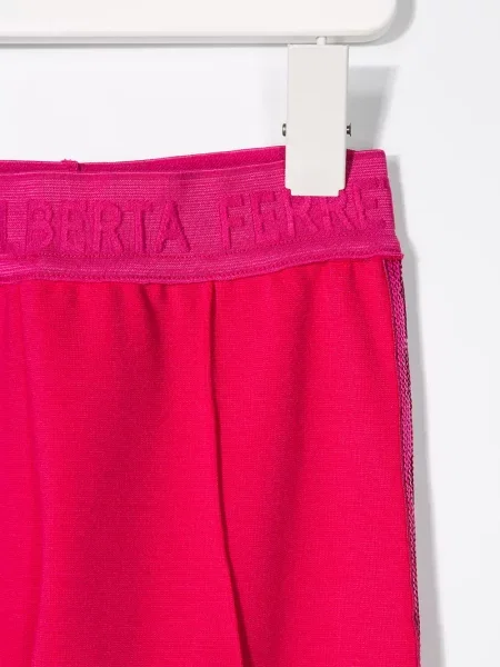 Legginsy dziecięce Alberta Ferretti różowe