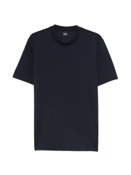 Tricou Boss cu decolteu rotund albastru