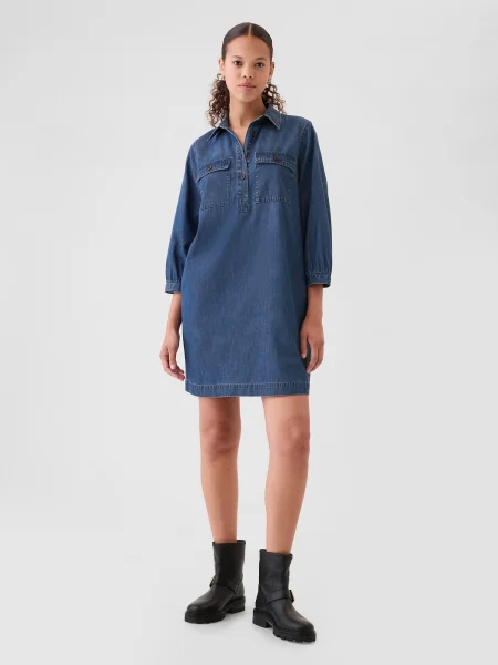 Rochie din denim Gap de costum