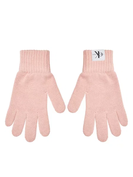 Γάντια παιδικά Calvin Klein Jeans Monogram ροζ
