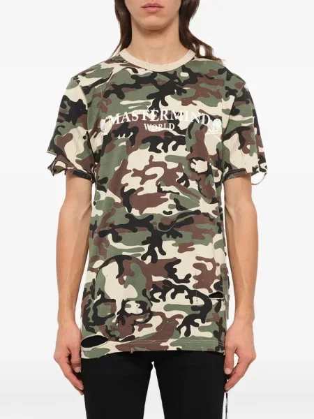 Tricou Mastermind Japan zdrențuiți verde