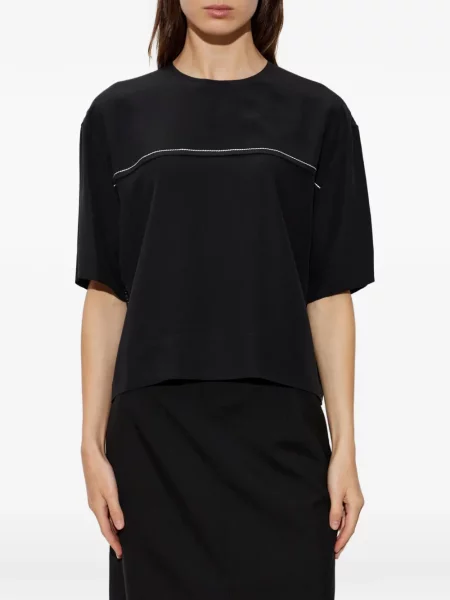 Tricou Marni de mătase negru