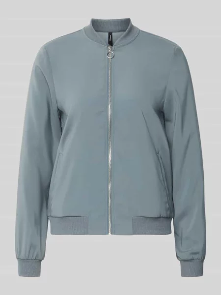 Kurtka Vero Moda z nadrukiem błękitna