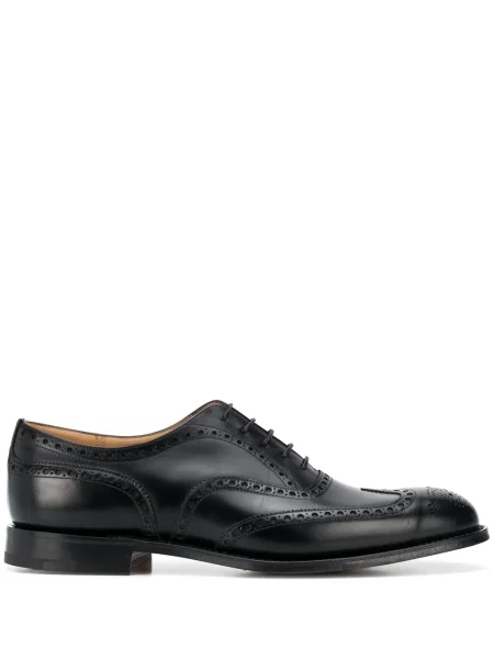 Brogues Church's din țesătură twill negru