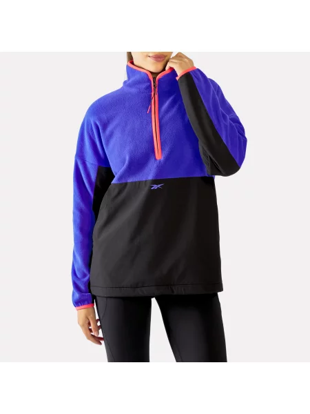 Reebok bluza termiczna RBK Lab z krótkim zamkiem błyskawicznymunisex BREAKOUT BLUE/BLACK Size: czarna