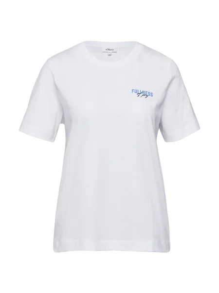 S.Oliver Tricou albastru închis alb