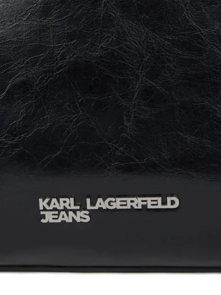 Чанта Karl Lagerfeld Jeans с катарама черно