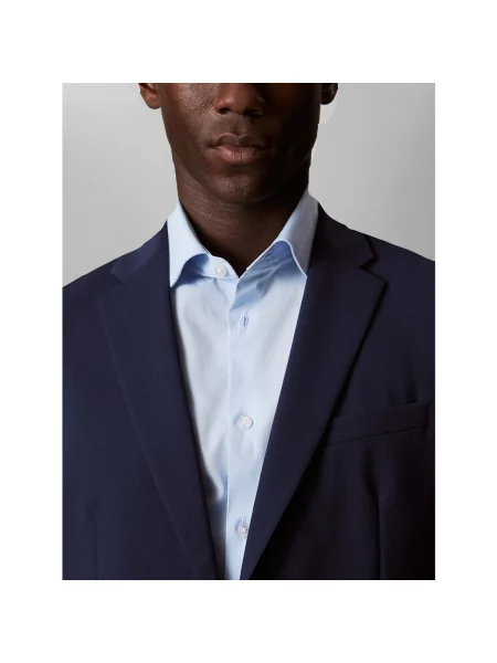 Džínsová košeľa Calvin Klein Jeans popelín modrá