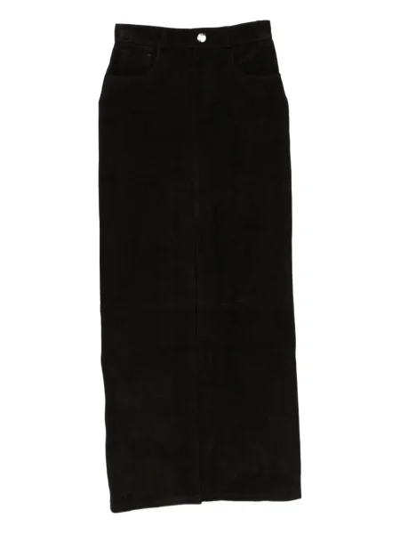 Maksi spódnica maxi Ducie zamszowa czarna