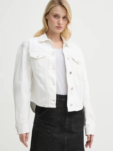 Filippa K geaca jeans de tranzitie alb