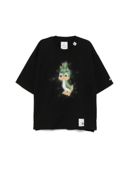 Koszulka Mihara Yasuhiro z okrągłym dekoltem czarna