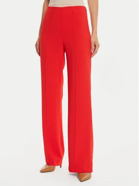 Morgan pantaloni PBARY femei rosu drept high waist PBARY portocaliu