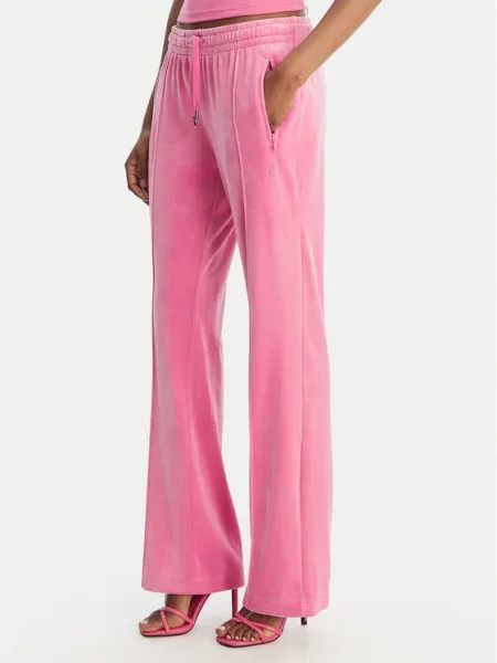 Juicy Couture Spodnji del trenirke Tina Straight Leg roza