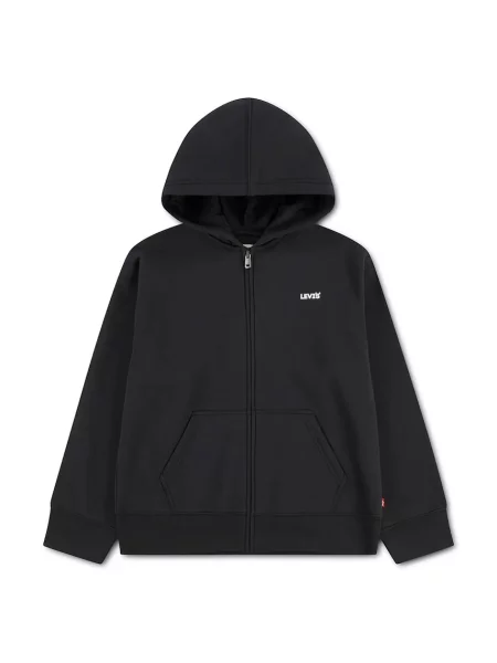 Levi's mikina na s kapucňou detská s bavlnou ESSENTIAL HOODIE čierna