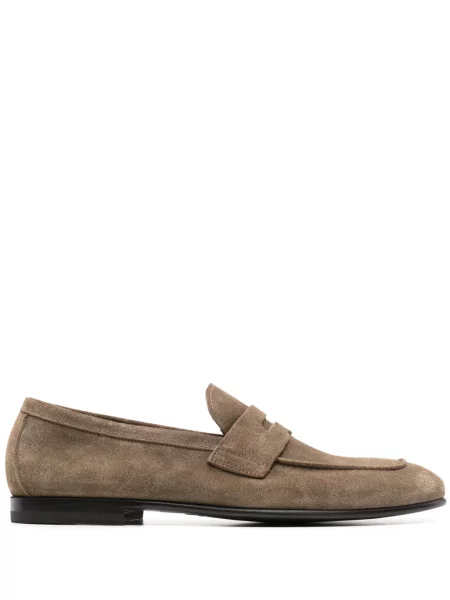 Pantofi loafer Scarosso din piele de căprioară