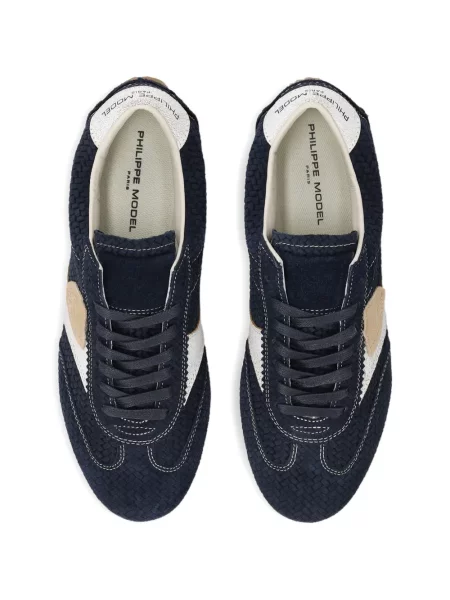 Fűzős csipkés sneaker Philippe Model Paris kék
