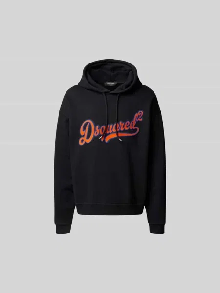 Bluza z kapturem Dsquared2 czarna