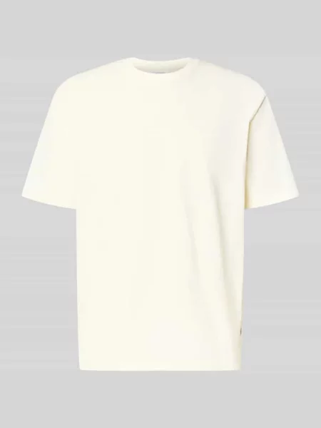 Oversized T-shirt z okrągłym dekoltem Lindbergh biała