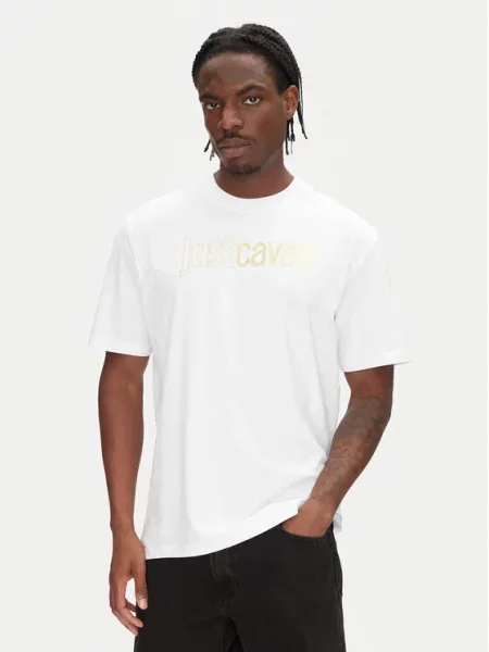 Just Cavalli Marškinėliai Regular Fit balta