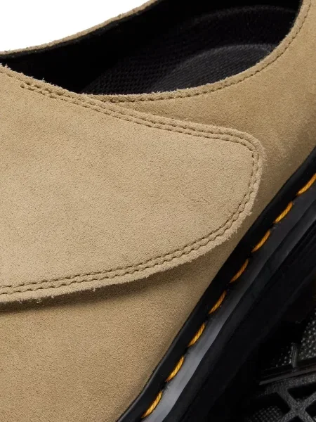 Замшевые мюли Dr. Martens бежевые