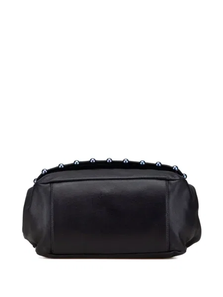 Kabelka Chanel Pre-owned s perlami modrá