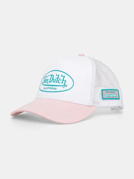 Шапка с козирка Von Dutch бяло