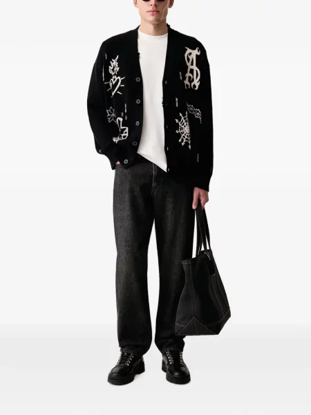 Cardigan Allsaints tricotate negru