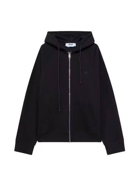 Bluza z kapturem Msgm z kapturem czarna