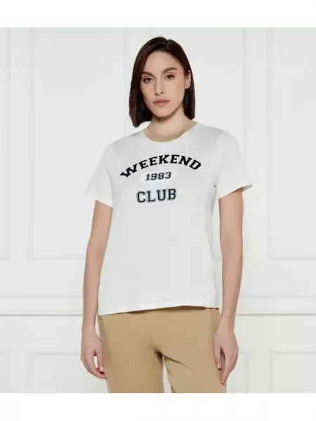 Weekend MaxMara Tricou VELLO alb
