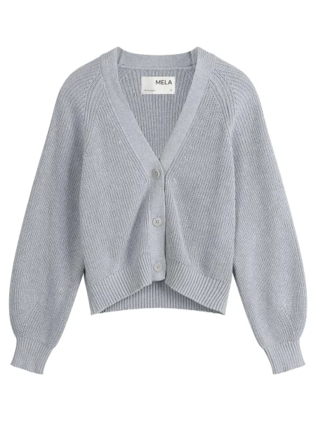 MELA Kardigan Bhuma melír šedý