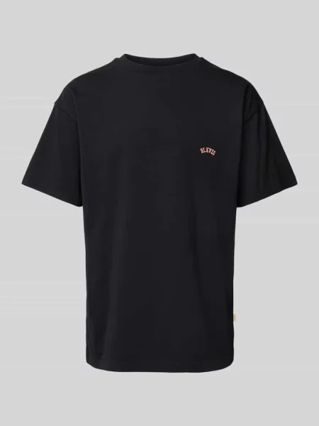T-shirt z wyhaftowanym logo model ‘ART LOGO’ Blkvis czarna