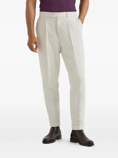 Pantaloni Brunello Cucinelli alb