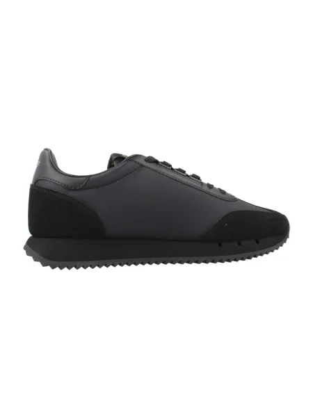 Sneakerși Emporio Armani Ea7 din piele negru