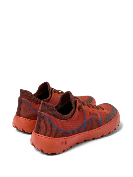Sneakerși Camper cu șireturi din dantelă portocaliu