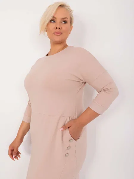 Rochie Fashionhunters de costum bej